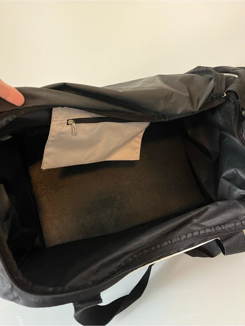 Nike Black Duffel Bag with Champs Bowl Patch